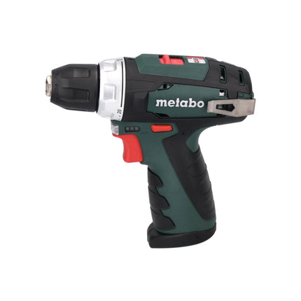 Metabo PowerMaxx BS Basic Set akumulatorowa wiertarko-wkrętarka 10,8 V 34 Nm + 2x akumulator 2,0 Ah + ładowarka + 64-częściowy zestaw wierteł + walizka ( 600080880 )