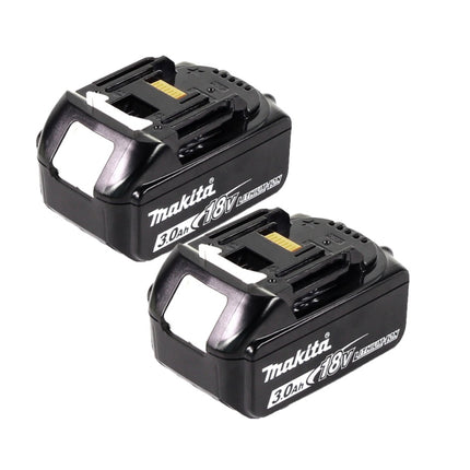 Makita DLM 432 F2 kosiarka akumulatorowa 36 V ( 2x 18 V ) 43 cm bezszczotkowa + 2x akumulator 3,0 Ah - bez ładowarki