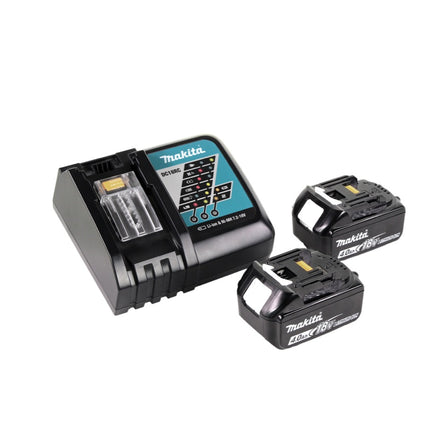 Makita DLM 382 RM2 batterie tondeuse 36 V ( 2x 18 V ) 38 cm 40 l + 2x batterie 4,0 Ah + chargeur