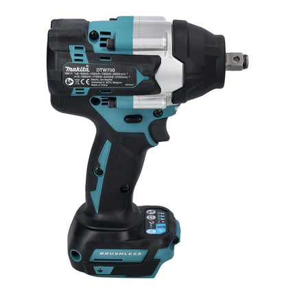 Makita DTW 700 Z akumulatorowy klucz udarowy 18 V 700 Nm 1/2" bezszczotkowy solo - bez akumulatora, bez ładowarki