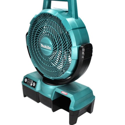 Ventilador de batería Makita CF 001 GM2 XGT 40 V máx. Funcionamiento con red del ventilador de 235 mm + 2 baterías 4,0 Ah + cargador