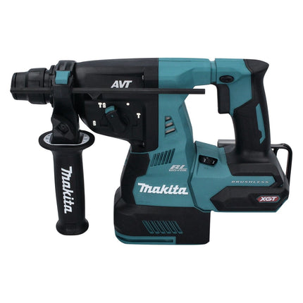 Martillo combinado a batería Makita HR 003 GD2 40 V máx. 2,8 J SDS plus sin escobillas + 2 baterías 2,5 Ah + cargador