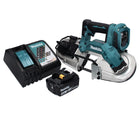 Makita DPB 183 RM1 Sierra de cinta sin cable 18 V 66 mm sin escobillas + 1x Batería 4,0 Ah + Cargador