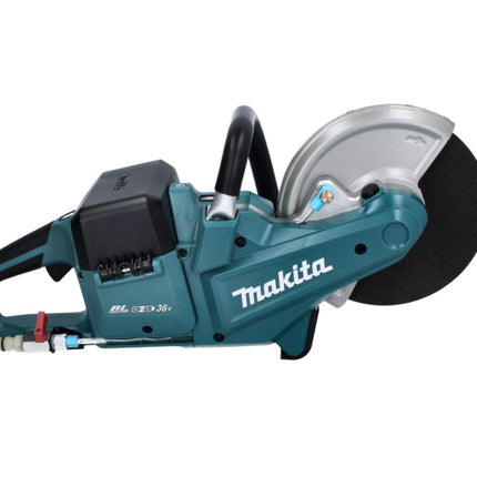Makita DCE 090 RG2X1 amoladora de corte a batería 36 V (2x 18 V) 230 mm sin escobillas + 2x batería 6,0 Ah + cargador
