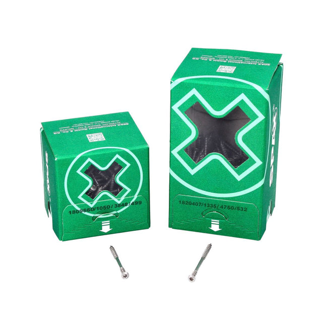 SPAX Facade Screw 4.5x60mm - Fixing Thread - Raised Countersunk Head - T-STAR Plus Torx T20 - CUT - Stainless steel A2 500 pcs. (2x 25470004506022)