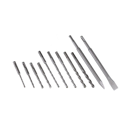 Bosch GBH 18V-20 Perceuse à percussion sans fil 18 V 1.7 J SDS-plus + Jeu de perceuses et burins 11 pièces.Certifié PGM + Mallette - sans accessoires