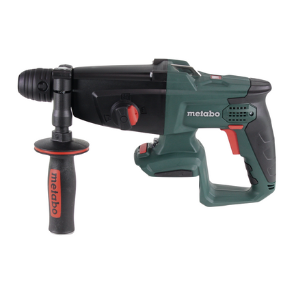 Metabo KHA 18 LTX Perforateur sans fil 18 V 2,2 J SDS Plus + 2x Batteries 4,0 Ah + Chargeur + jeu de perceuses et burins - 11 pièces.Certifié PGM + Coffret metaBOX