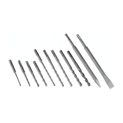 Metabo KHA 18 LTX Perforateur sans fil 18 V 2,2 J SDS Plus + 2x Batteries 4,0 Ah + Chargeur + jeu de perceuses et burins - 11 pièces.Certifié PGM + Coffret metaBOX