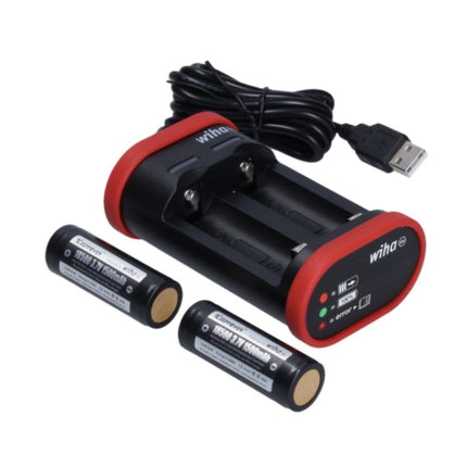 Wiha speedE II E-Tournevis - 7 pcs + 2x SlimBit + Batteries + Chargeur + L-Boxx Mini + Set d'embouts slimBit electric VDE Torx set - 6 pcs.