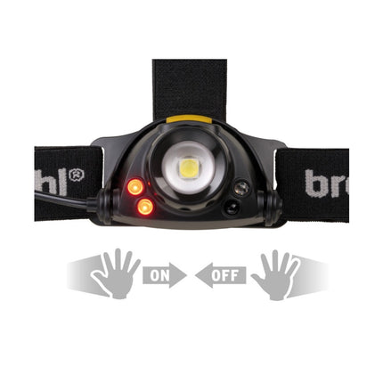 Brennenstuhl SL 400 AF LuxPremium Linterna frontal LED con sensor de batería 2,6 Ah (1177310) IP44 400 lúmenes