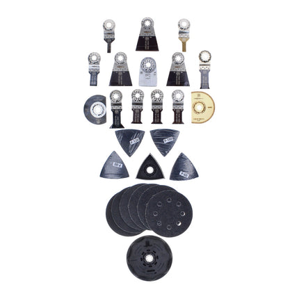 Oscilador FEIN MultiMaster MM 300 PLUS START 250 W Starlock Plus + set de accesorios 34 piezas + estuche
