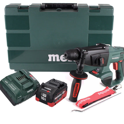 Martillo combinado a batería Metabo KHA 18 LTX 18 V (600210860) + 1x batería 10,0 Ah + cargador + maletín