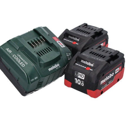 Martillo combinado a batería Metabo KHA 18 LTX 18 V (600210860) + 2 baterías 10,0 Ah + cargador + maletín