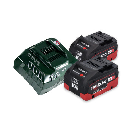 Metabo MKS 18 LTX 58 sierra circular para metal a batería 18 V 165 mm + 2 baterías 10,0 Ah + cargador + MetaLoc
