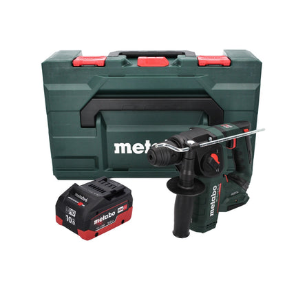 Martillo perforador con acumulador Metabo BH 18 LTX BL 16 18 V 1,3 J SDS-plus sin escobillas + 1x acumulador 10,0 Ah + MetaBOX - sin cargador