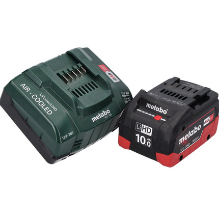 Metabo W 18 LTX 125 Quick amoladora angular a batería 18 V 125 mm (602174840) + 1 batería de 10,0 Ah + cargador + MetaLoc