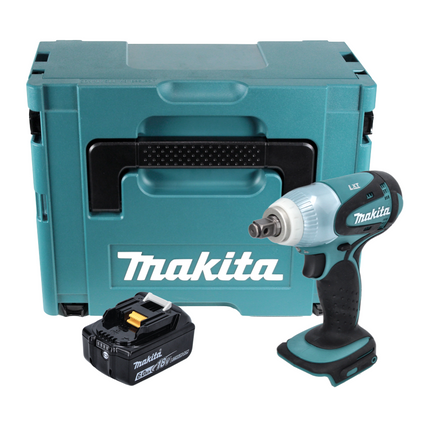 Makita DTW 251 G1J cordless impact wrench 18 V 230 Nm 1/2" + 1x rechargeable battery 6.0 Ah + Makpac - without charger
