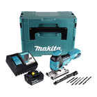 Sierra de calar sin cable Makita DJV 181 RG1J 18 V + 1x Batería 6,0 Ah + Cargador + Maletín Makpac
