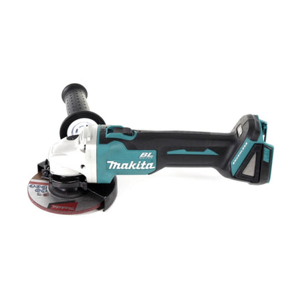 Makita DGA 504 RG1J Amoladora angular sin cable 18 V 125 mm sin escobillas + 1x Batería 6.0 Ah + Cargador + Maletín Makpac