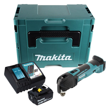 Makita GTM51RG1J Cortadora Lijadora Multifunción Inalámbrica 18V + 1x Batería 6.0Ah + Cargador + Maletín Makpac
