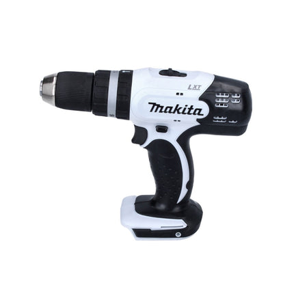 Makita DHP 453 T1J W Taladro percutor inalámbrico blanco 18 V 42 Nm + 1x batería 5,0 Ah + Makpac - sin cargador