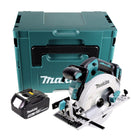 Makita DHS 680 T1J Sierra circular manual sin cable 18 V 165 mm sin escobillas + 1x batería recargable 5,0 Ah + Makpac - sin cargador