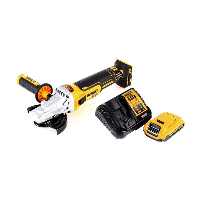 DeWALT DCG 405 FN Mini Amoladora a batería XR 18V - Sin batería, sin cargador, sin maletín incluidos