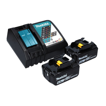 Makita DRV 250 RGJ remachadora a batería 18 V 20 kN sin escobillas + 2x batería 6,0 Ah + cargador + Makpac