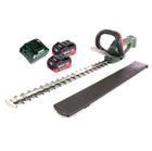 Metabo AHS 18-65 V cordless hedge trimmer 18 V 63 cm + 2x battery 8.0 Ah + charger