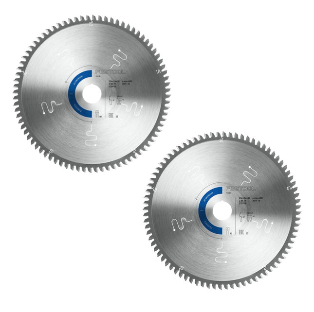 Zestaw specjalnych tarcz pilarskich Festool 2x TF80 A 254 x 2,4 x 30 mm ( 2x 575978 ) do pilarki stołowej TKS 80
