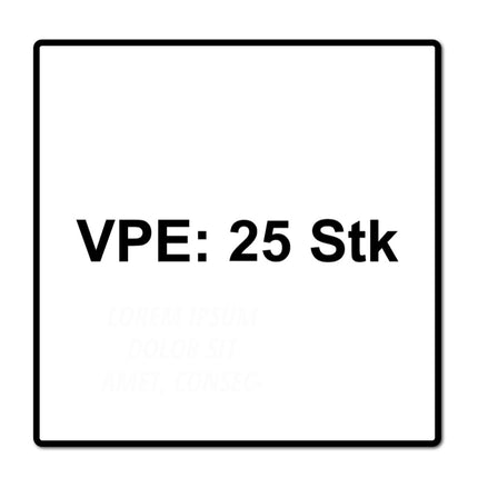 Taco de tornillo HECO MULTI MONTI plus SS 10,0 x 60 mm 25 piezas (48439) Tornillo para hormigón cabeza hexagonal con arandela prensada revestida HP