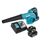 Makita DUB 185 RG Soplador de hojas sin cable Soplador 18 V + 2x batería 6.0 Ah + cargador