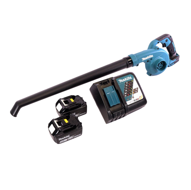 Makita DUB 186 RG Soplador sin cable Soplador de hojas 18 V + 2x batería recargable 6,0 Ah + cargador