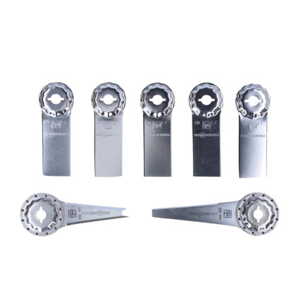 Set profesional FEIN Starlock Max construcción interior 45 piezas (35222967120) + set profesional hoja de sierra para renovación de juntas Starlock Max 7 piezas (35222967130)