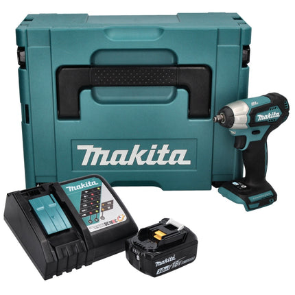 Makita DTW 180 RF1J cordless impact wrench 18 V 180 Nm 3/8" brushless + 1x 3.0 Ah battery + charger + Makpac