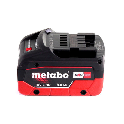 Metabo W 18 LTX 125 amoladora angular a batería 18 V 125 mm + 1x batería 8,0 Ah + metaBOX - sin cargador