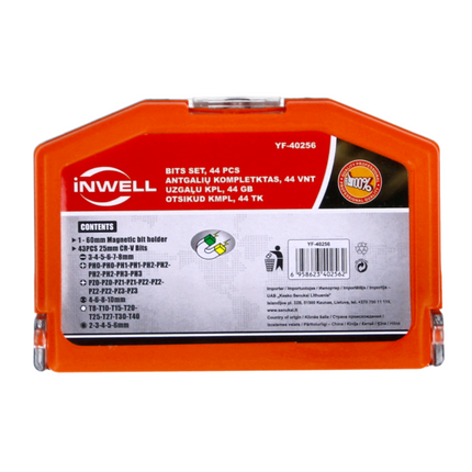 Taladro percutor inalámbrico Makita DHP 458 RF1 18 V 91 Nm + 1x batería 3,0 Ah + cargador + juego de puntas 44 piezas