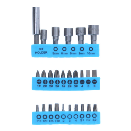 Taladro percutor inalámbrico Makita DHP 458 RF1 18 V 91 Nm + 1x batería 3,0 Ah + cargador + juego de puntas 26 piezas