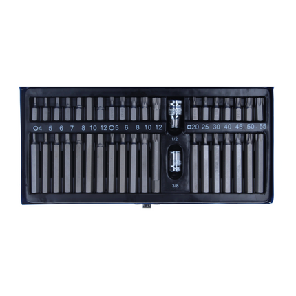 Taladro percutor inalámbrico Makita DHP 458 Z 18 V 91 Nm + juego de puntas 40 piezas - sin batería, sin cargador