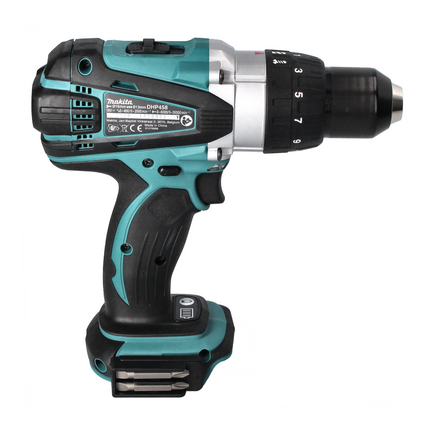 Taladro percutor inalámbrico Makita DHP 458 Z 18 V 91 Nm + juego de brocas de 40 piezas - sin batería, sin cargador