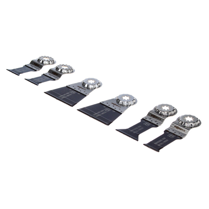FEIN Best of E-Cut Juego de hojas de sierra para madera y metal Starlock Plus 6 piezas (35222967030) Acero HCS