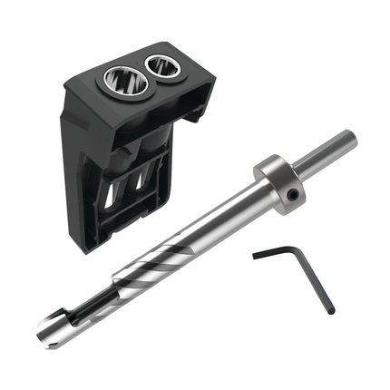 KREG Pocket Hole Jig 720 PRO przyrząd do wiercenia otworów pod kołki (KPHJ720PRO) + przyrząd do wiercenia otworów pod kołki + stacja bazowa + wiertło stopniowe + bit + wkręty