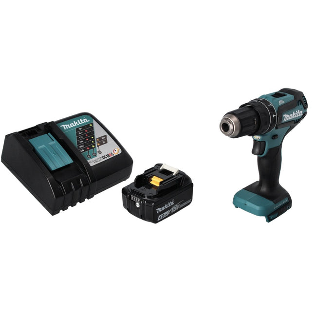 Perceuse à percussion sans fil Makita DHP 485 RM1 18 V 50 Nm Brushless + 1 batterie 4,0 Ah + chargeur