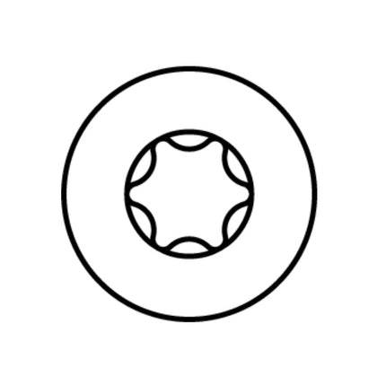 HECO MULTI MONTI plus F Vis d'ancrage 7,5x120mm, Vis à béton, Tête fraisée, T-Drive, Zinguée bleue, A2K, 50 pcs. (48519)