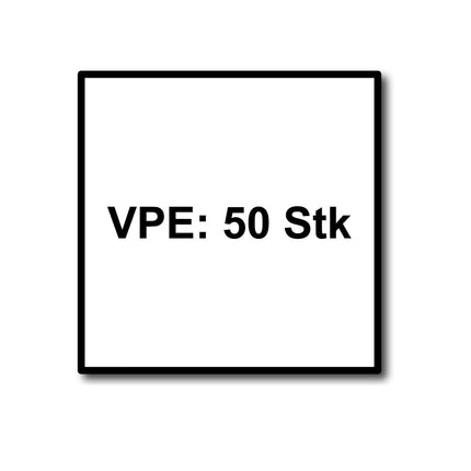 HECO MULTI MONTI plus F Vis d'ancrage 7,5x120mm, Vis à béton, Tête fraisée, T-Drive, Zinguée bleue, A2K, 50 pcs. (48519)