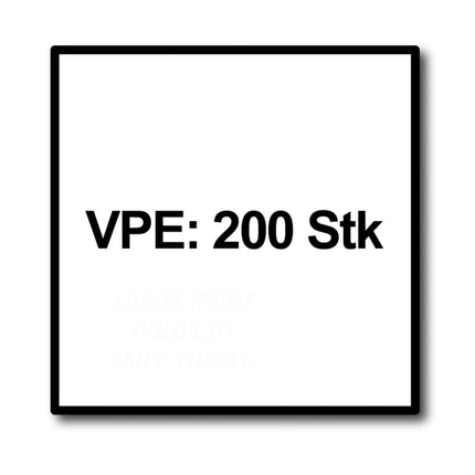 HECO MULTI MONTI plus F anclaje de tornillo 7,5 x 100 mm 200 piezas (4x 48517) tornillo para hormigón, cabeza avellanada, accionamiento en T, galvanizado azul, A2K