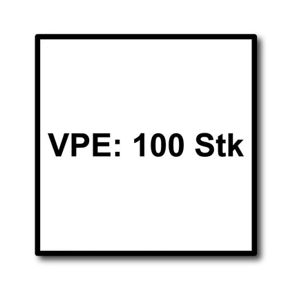 HECO MULTI MONTI plus F Vis d'ancrage, 7,5 x 60mm, Vis à béton, Tête fraisée, T-Drive, Zingué bleu, A2K, 100 pcs. (2x 48511)