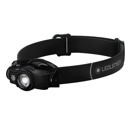 Ledlenser MH4 LED Lampada frontale 400 lm IPX4 nera ( 502151 ) + 1x Batteria + 1x Cavo di carica