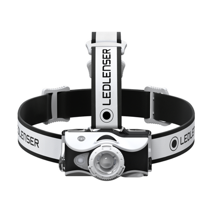 Linterna frontal LED Ledlenser MH7 600 lm IPX4 blanco / negro (500990) + 1x batería + 1x cable de carga