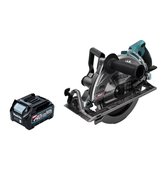 Makita RS 002 GD1 Sierra circular sin cable 40 V máx. 260 mm sin escobillas + 1x batería 2,5 Ah - sin cargador